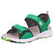Sandale SUPERFIT "CRISS CROSS WMS: mittel" Gr. 37, grün (grün, schwarz) Kinder Schuhe Sommerschuh, Klettschuh, Outdoorschuh, mit Klettverschlüssen