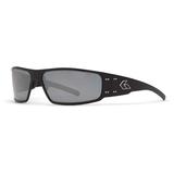 Gatorz Magnum Sunglasses Black Frame Smoked Polarized W/ Chrome Mirror Lens GZ-01-025