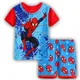 Kinder Kurzarm T-Shirt Mode Superheld Spider-Man Baumwolle Junge Pyjama Set Kinder Cartoons Kleidung