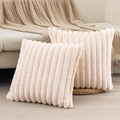Super weicher Plüsch Kissen bezug Winter Wurf kissen bezug für Sofa und Bett, Wohnzimmer nordische Image