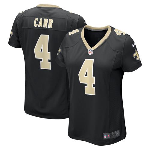 New Orleans Saints Nike Home Team Farbtrikot – Schwarz – Derek Carr – Damen