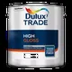Dulux Trade High Gloss, Pure Brilliant White 5L, A Solvent-Based, Trade-Quality Finish, Door Paint, Furniture Paint, Window Pain