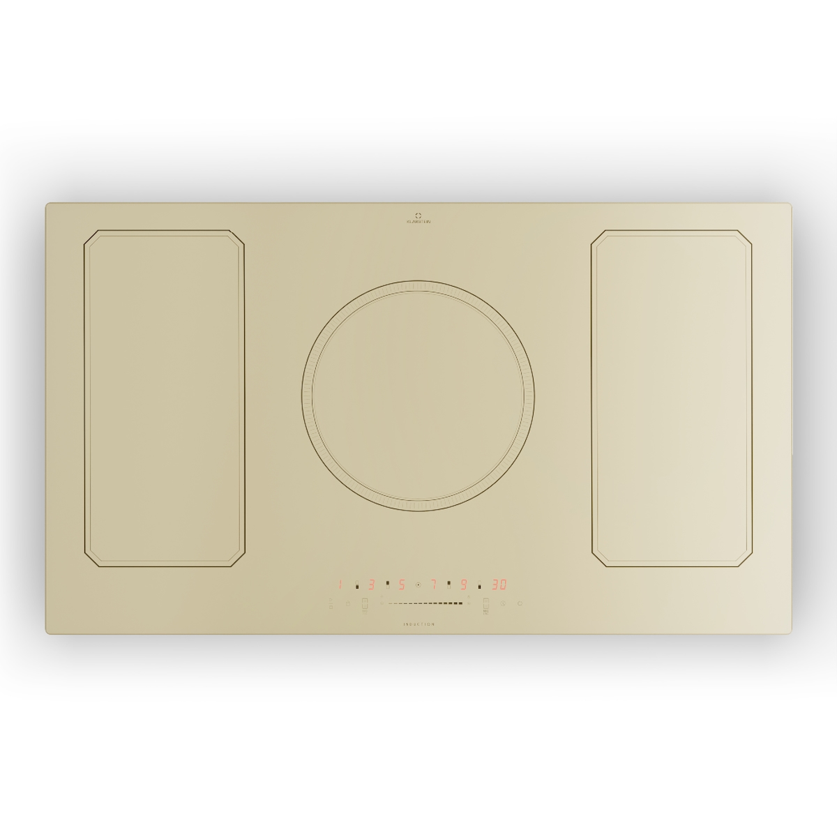Klarstein Victoria 5 Flex Induktionskochfeld Einbau 7400W 2 Flexzonen Timer Vintage-Creme Image