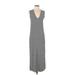 Rag & Bone Casual Dress - Slip dress V-Neck Sleeveless: Gray Dresses - Women's Size X-Small