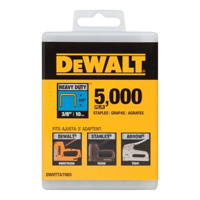 DeWalt 3/8" Heavy-Duty Staples with Reusable Plastic Case - 5,000/Pack