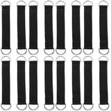 16 Pcs DIY Pulley Hanging Straps Fitness Equipment Straps Fitness Supplies (Black)