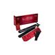 HSI Professional Glider | Ceramic Tourmaline Ionic Flat Iron Hair Straightener | Straightens & Curls with Adjustable Temp | Incl Glove, Pouch, & Trave