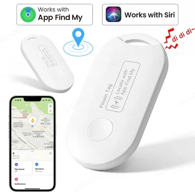 Mini GPS Tracker Works with iOS Find My APP MFI Smart Tag Key Finder Anti Lose Global Locator for