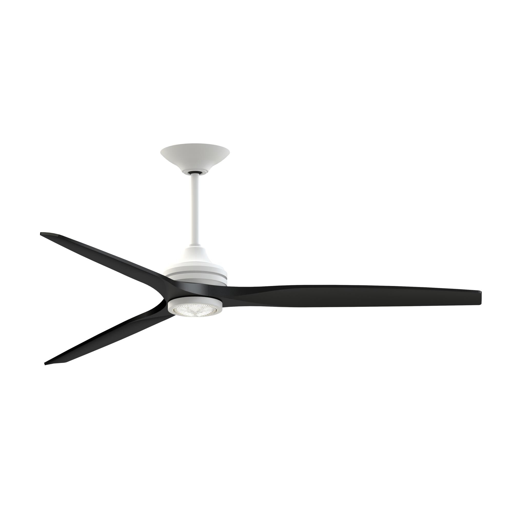 Fanimation Spitfire 72 Inch Ceiling Fan with Light Kit - FPD6721BMW-72BL-LK