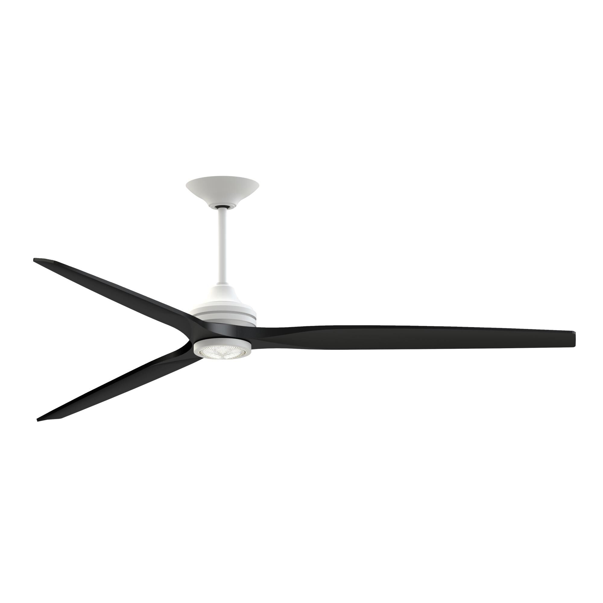 Fanimation Spitfire 84 Inch Ceiling Fan with Light Kit - FPD6721BMW-84BL-LK