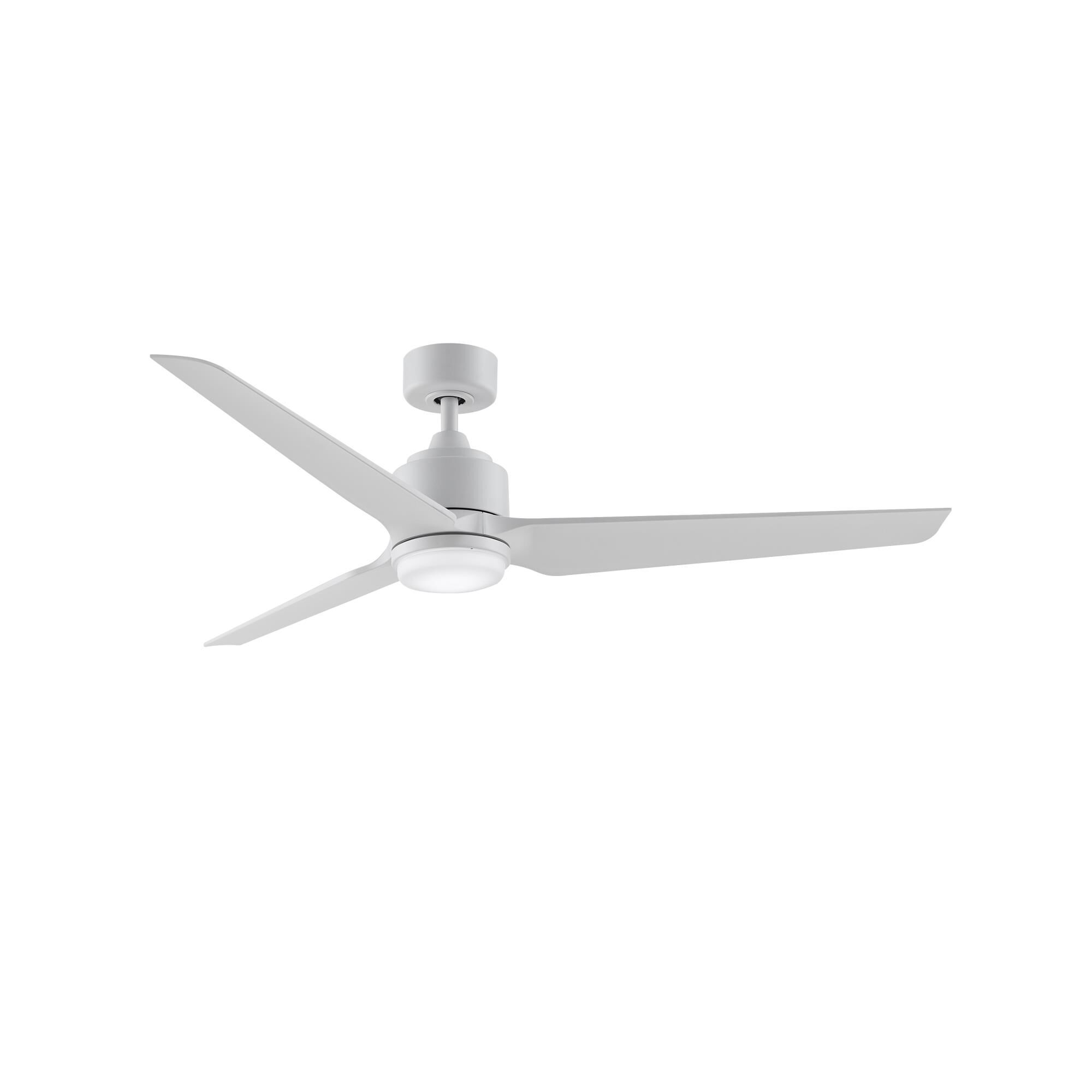 Fanimation Triaire Custom 60 Inch Ceiling Fan with Light Kit - FPD8514MWW-60MWW-LK
