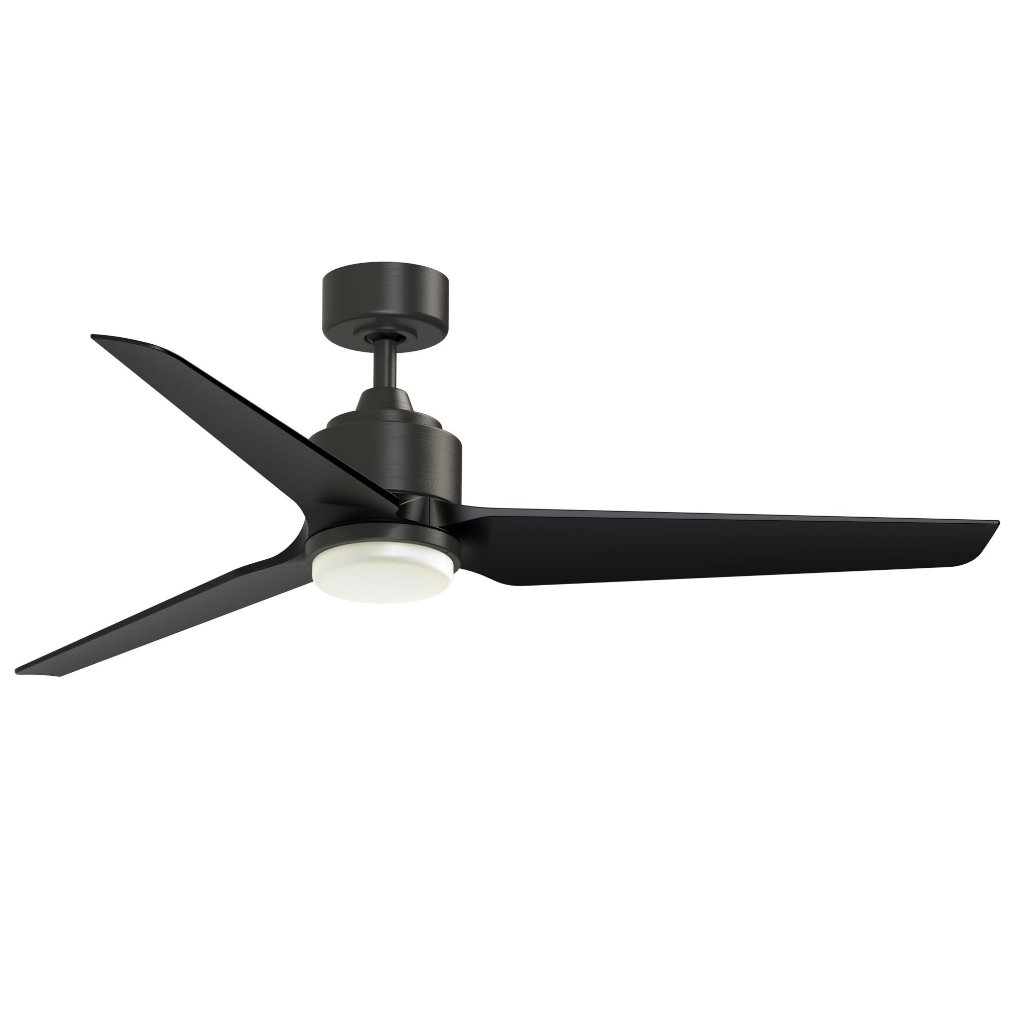 Fanimation Triaire Custom 56 Inch Ceiling Fan with Light Kit - FPD8514DZW-56BLW-LK