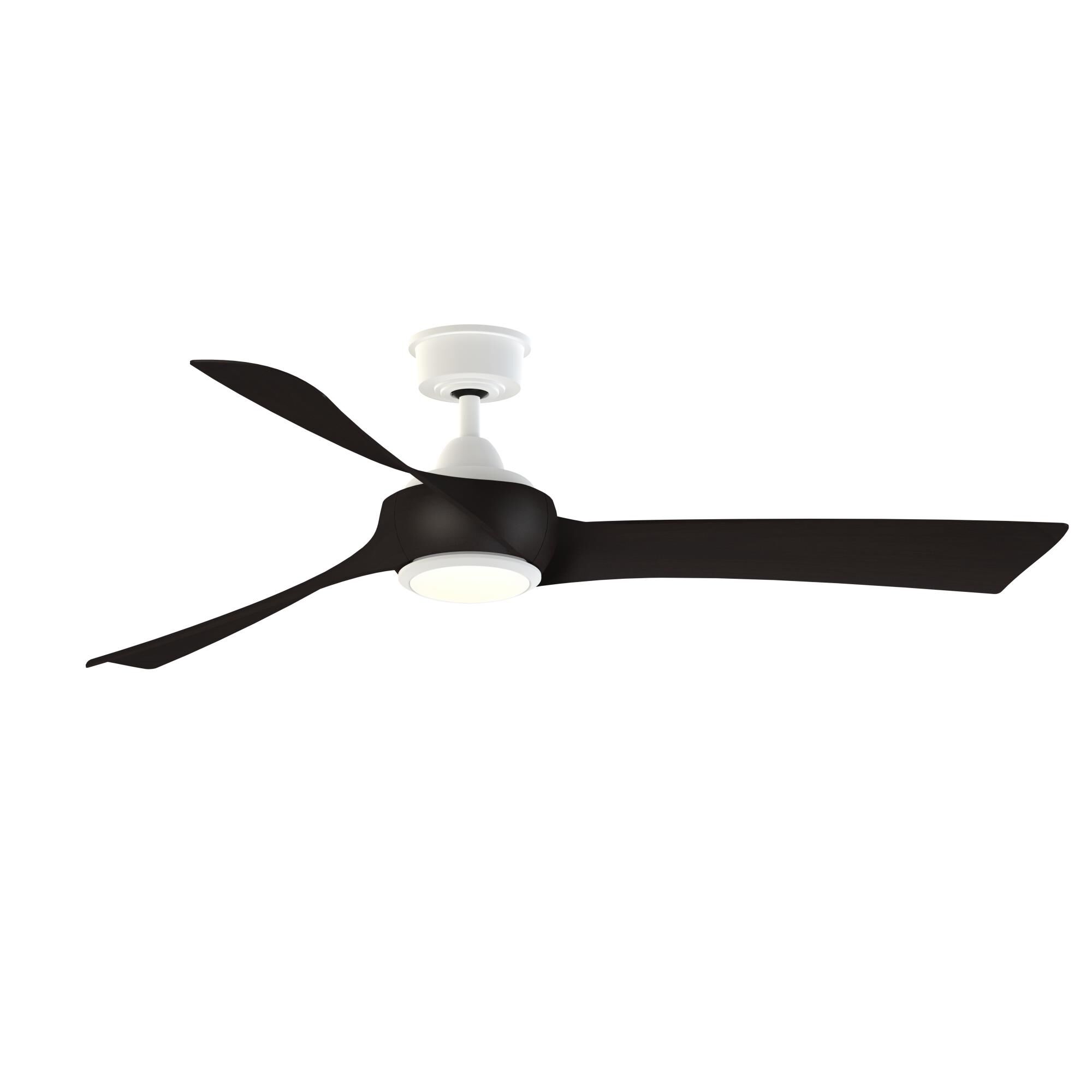 Fanimation Wrap Custom 60 Inch Ceiling Fan with Light Kit - FPD8530MW-60DWA-LK