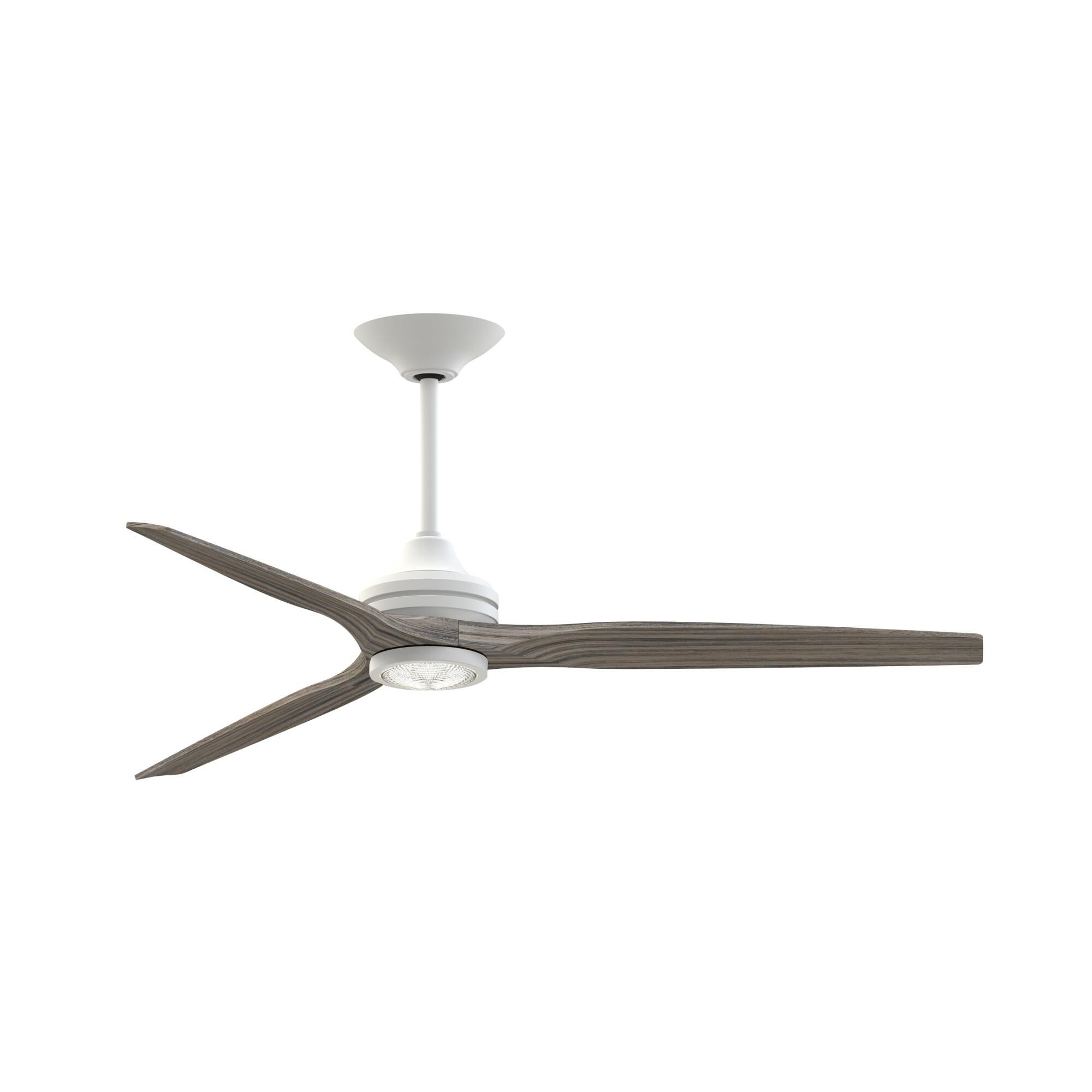 Fanimation Spitfire 64 Inch Ceiling Fan with Light Kit - FPD6721BMW-64WE-LK