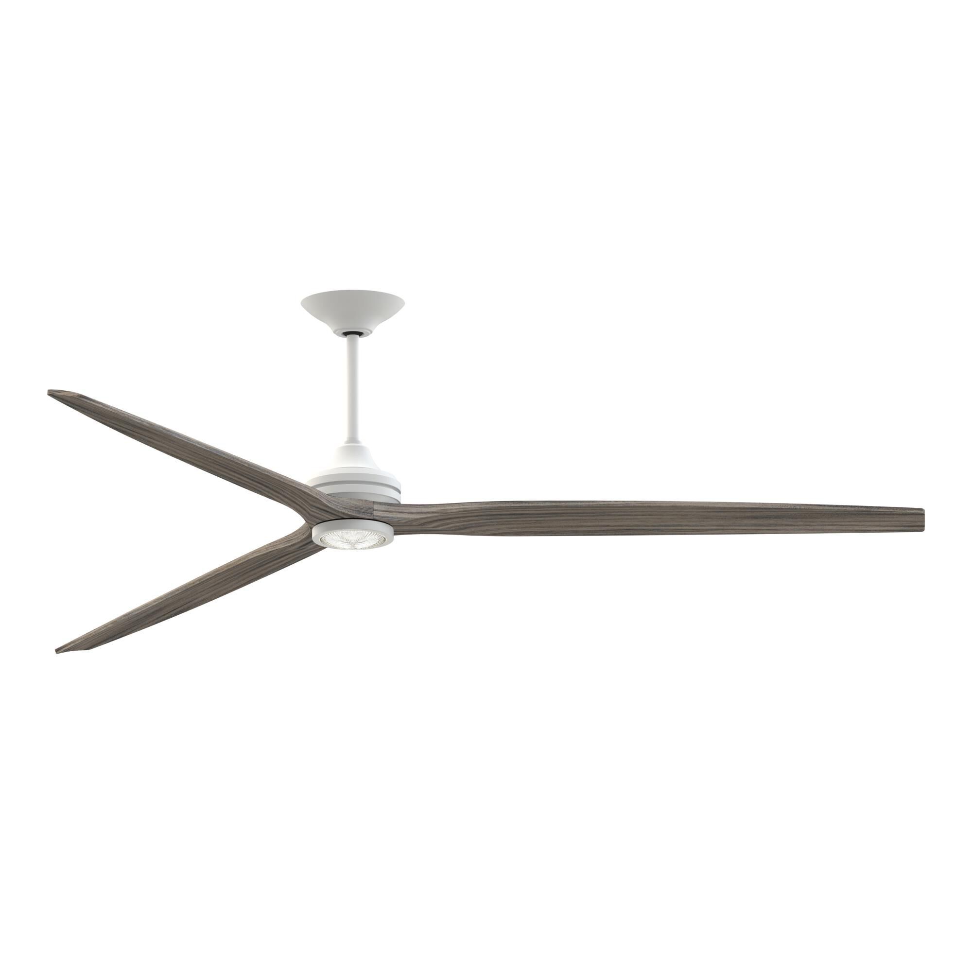 Fanimation Spitfire 96 Inch Ceiling Fan with Light Kit - FPD6721BMW-96WE-LK