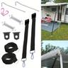 For Fiamma Awning Tie Down Kit Type S Black For F35 F45 F65 Motorhome Outdoor Camping Tool