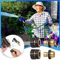 ZZkhGo Holiday Gift Finder 3/4 Inch Garden Hose Fitting Quick Connector Male And Female Set 2 Set Hose Bracket Removable Rust Water Hose Bracket Hose Splitter Garden Hose Splitter Garden