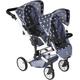 Puppen-Zwillingsbuggy CHIC2000 "Linus Duo, Sternchen" Puppenwagen sternchen Kinder Puppenwagen -trage