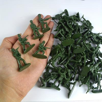 100pcs Various Pose Figures, Army Men Green Soldiers, Action Figures For Kids Children Easter Gift