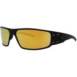 Gatorz Magnum Sunglasses Blackout Frame Rose Polarized w/Gold Mirror Lens GZ-01-016