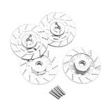 shamjina 4 Pieces RC Brake Disc 12mm for DIY Modified Parts 1:10 RC Truck Hobby Model Argent