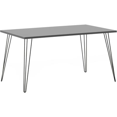 Ablagetisch SCHILDMEYER "Fynn", grau (platingrau, schwarz, 80,0), B:140,0cm H:74,0cm T:80,0cm, Tische, Tischbeine aus Metall Image