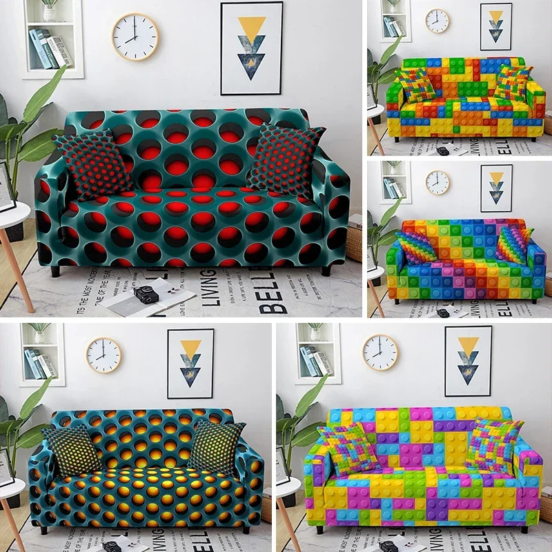 3d Sofa bezüge für Wohnzimmer Ecke elastische Couch Schon bezüge Weihnachten Sofa bezug Funda Sofa Couch bezug 1-4 Sitzer Image