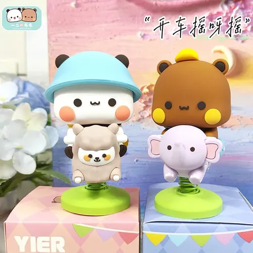 Neue ein-zwei Bubu Panda Bär Figur Spielzeug Sammler niedlichen Aktion Kawaii Bär Spielzeug Puppe
