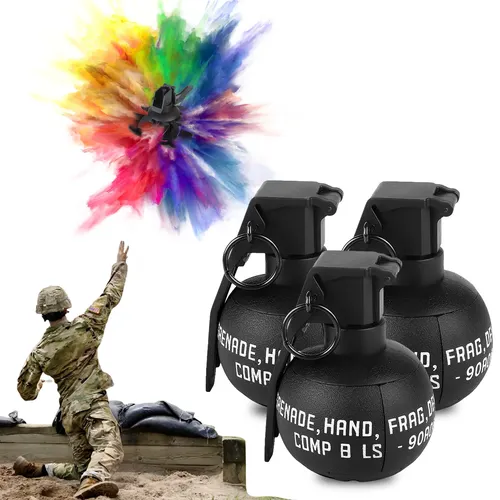 3 Stück taktische Granate Modell M67 Handgranate Prop Simulation explosive Rauch Spielzeug Modell
