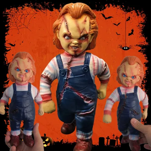 45cm/25cm Chucky-Original-Samen von 1/1 Figur Chucky-Puppen Halloween-Horror-Kollektion