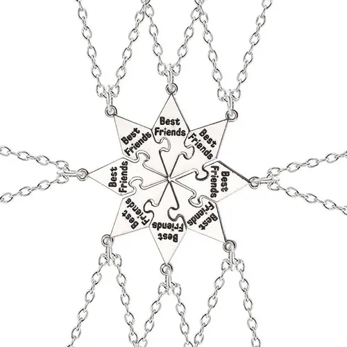 Puzzle teil bester Freund Anhänger Halsketten für 4-8 bff für immer Freundschaft Halskette Geschenk