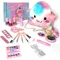 Mode Kinder Kosmetik Make-Up Set Sicher Waschbar kinder Make-Up Set Box Prinzessin Schönheit Pretend Spielen Spielzeug Für Mädchen Baby spielzeug