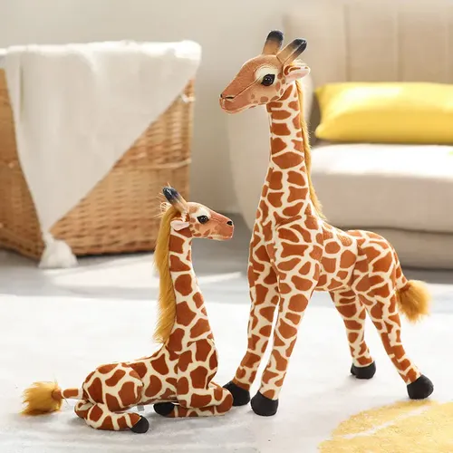 Echtes Leben Giraffe Plüschtiere hochwertige Stofftiere Puppen weichen Raum Decor35-60cm Kinder Baby