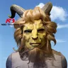 Masque de la Bête en Latex Équipement de Sauna Complet de Film la Belle et la Bête Masque de