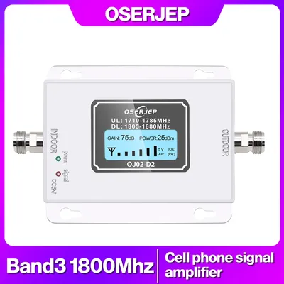GSM LTE 1800 LCD 70dB Gain 2g 4g Handy Signal Repeater 850/900/1800/2100MHz Mobile Verstärker GSM Cellular Signal Booster