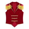 Womens Circus Ringmaster Costumes Vest Jacket Showman Ringleader Lion Tamer gilet Costume di