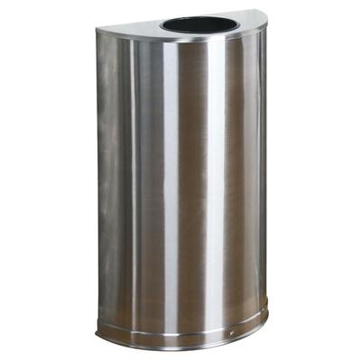 Rubbermaid FGSO12SSSPL 12-gal Indoor Decorative Trash Can - Metal, Stainless Steel