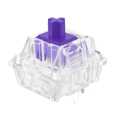 DUROCK Tactile Switches Medium Tactility 65g Clear Purple Tactiles MX Clear Zealio V2 Tactile