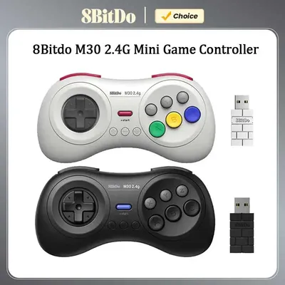 8Bitdo M30 2.4G Mini Gamepad Game Controller for Sega Genesis Mini and Mega Drive Mini Game Console