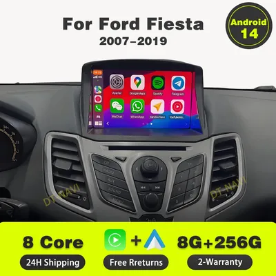 Car Radio Carplay For Ford Fiesta Mk 6 2008-2019 Android Multimedia Video Player touch screen Auto stereo Navigation