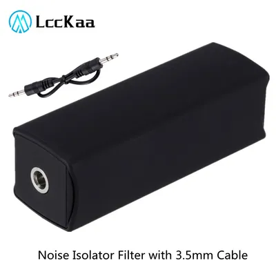 LccKaa Speaker Line 3.5mm Aux Audio Noise Filter Ground Loop Noise Isolator Eliminate for Car Stereo Audio System Home Stereo
