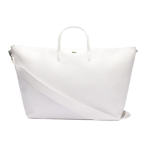 Lacoste - Handtasche Lederimitat Shopper 1 ct Weiss Damen