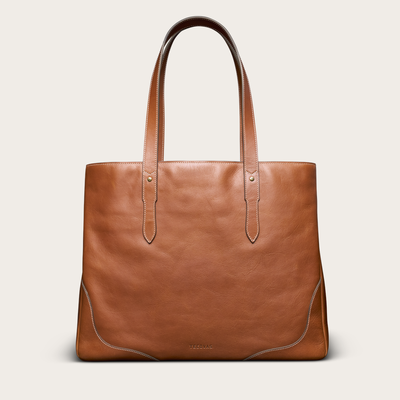 Tecovas Women's Sierra Tote Bag, Tan, Cowhide