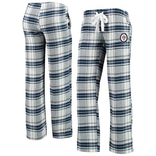 Damen Concepts Sport Marineblau/Grau Winnipeg Jets Accolade Flanellhose