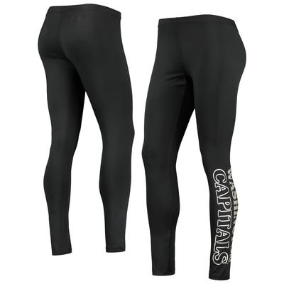 Women's G-III Sports by Carl Banks Black Washington Capitals Stadium Leggings Image