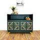 Refurbished Dark Green Nathan Sideboard, Tv Media Unit, stand, console table, Art Deco, Upcycled, vintage, mid century modern, retro,