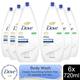 Dove Body Wash Deeply Nourishing for Instantly Soft Skin, 6x720ml