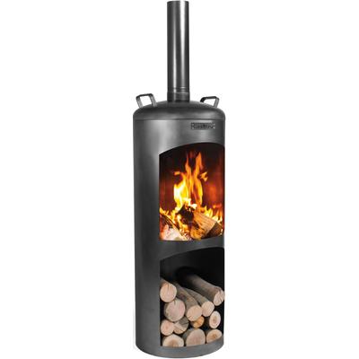 Gartenkamin COOKKING "Faro" Feuerkörbe schwarz 40x40x158 cm