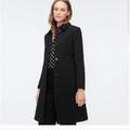 J. Crew Jackets & Coats | J Crew Black Peacoat Double Cloth Wool Lady Coat W/Thinsulate Size Xs | Color: Black | Size: Xs