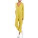 Free People Pants & Jumpsuits | Free People Hot Shot Long Sleeve Onesie | Color: Yellow | Size: Xs